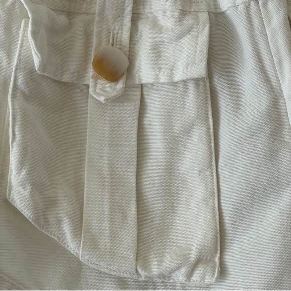 Farm Rio Off-White Cargo Pockets Shorts size 26 small - Picture 12 of 14